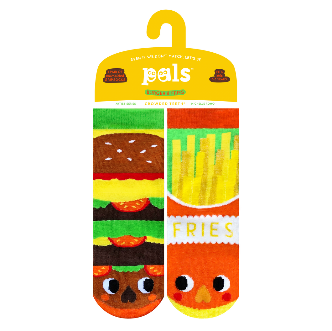 Mismatched Socks - Food - Burger & Fries