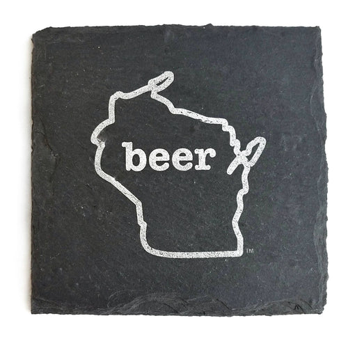 Wisconsin Beer Slate Coaster