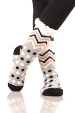 Sherpa Lined Slipper Socks - Polka Dot