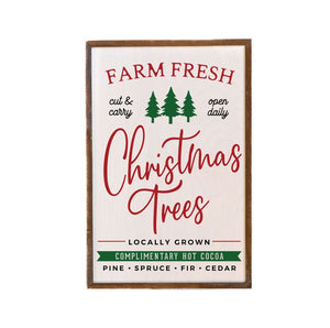 Farm Fresh Christmas Trees-12x18