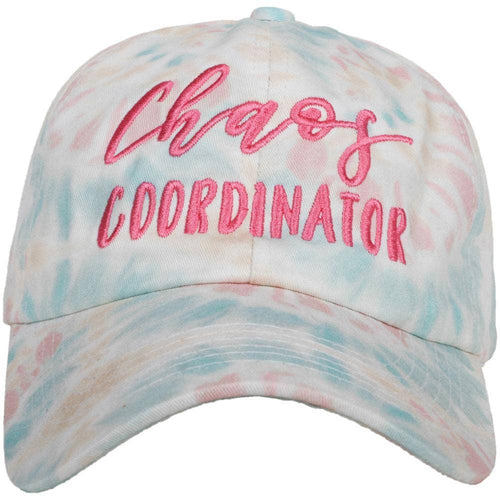 Chaos Coordinator Pastel Tie Dye Baseball Cap